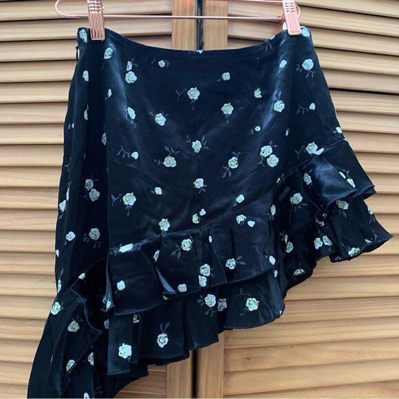 Kim Shui Silk Floral Skirt size XS - Picture 8 of 8